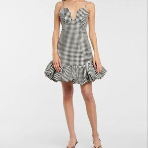 Khaite Seinna Dress in and White Gingham size 0